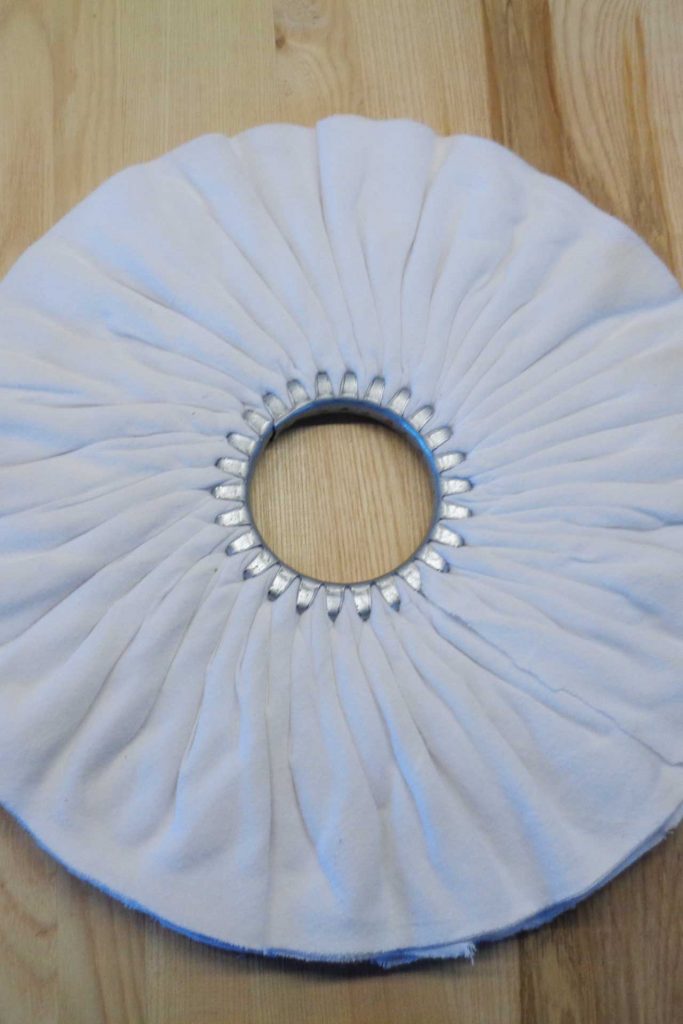 Kit De Roues De Polissage En Flanelle Coton - 7 Pièces, Tige 1/4", Pour Métal, Verre, Céramique